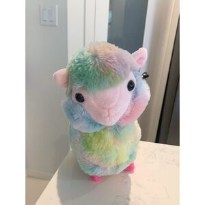 Kelly Toy Llama Alpaca Plush Tie Dye Rainbow Cotton Candy Pastel Color K…